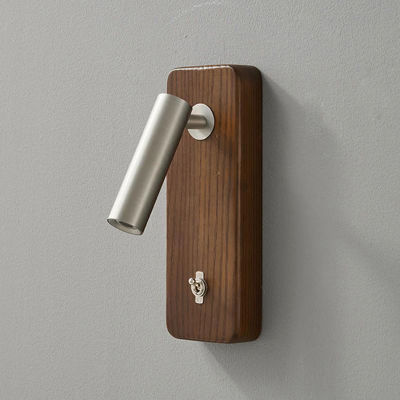 With Switch Wall Lamp Gold Silver Brass Wooden