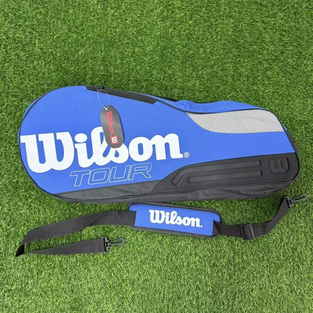 Wilson Large Capacity Outdoor Waterproof Badminton Tennis Racket Bag Golf Bag  Put Sneakers Sports Equipment Shoulder Sports Bag