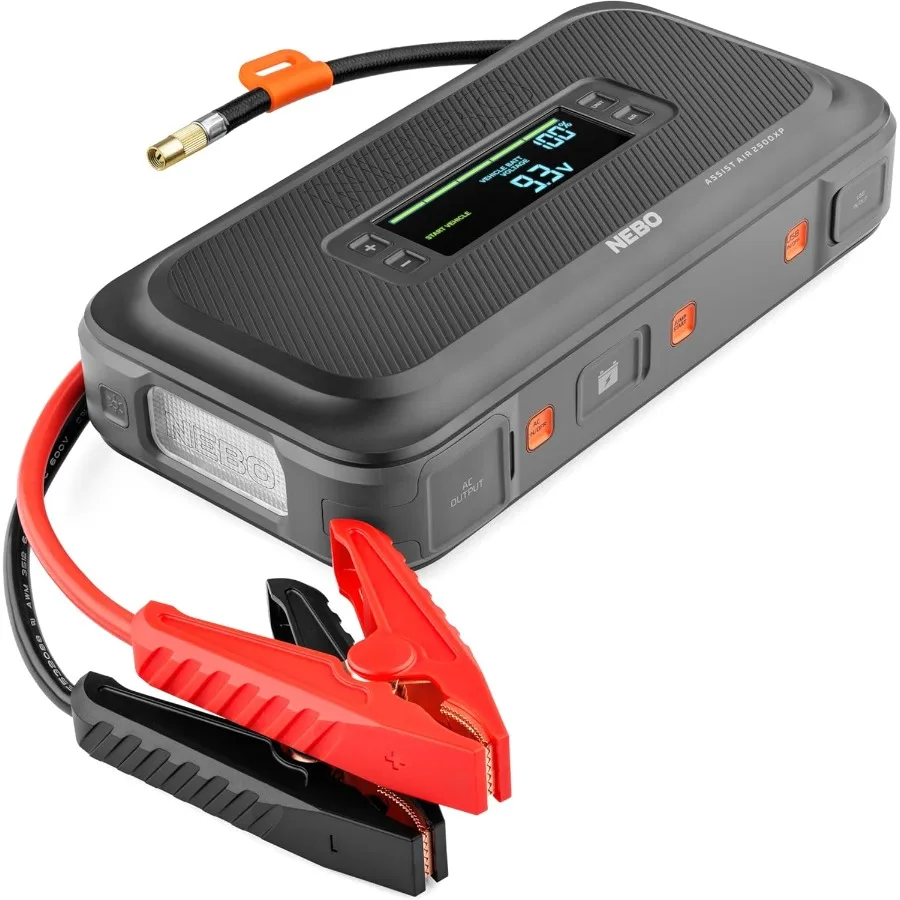 مساعدة الهواء 2500XP + Jump Starter وضاغط الهواء 4 في 1 جهاز الطوارئ للسيارات مع قوة 2500 أمبير 150 رطل لكل بوصة مربعة Air Com #1