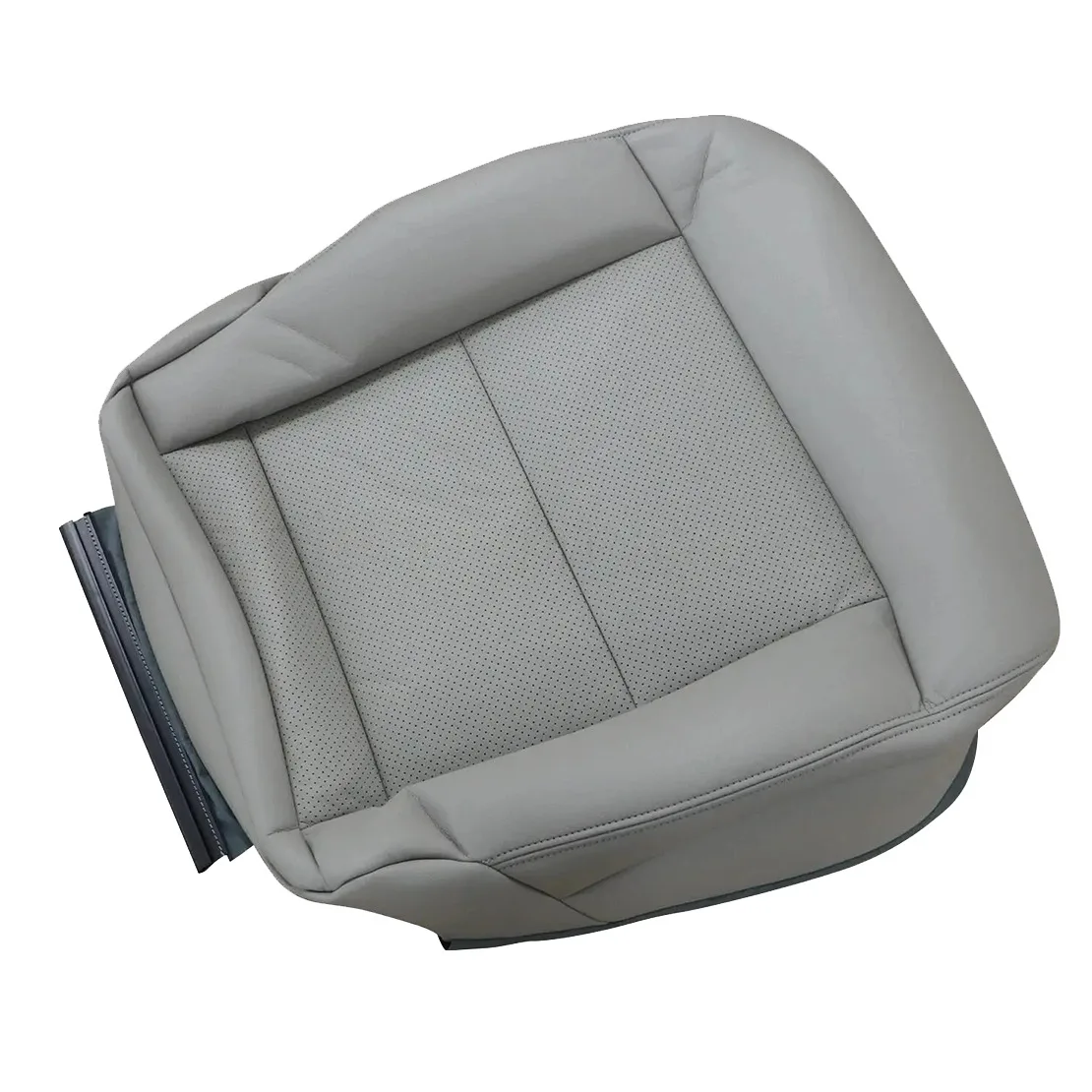 Grey Front Driver Side Bottom Seat Cover Microfiber Leather Fit For Mercedes-Benz E-Class E350 E550 2010 2011 2012 2013 2014