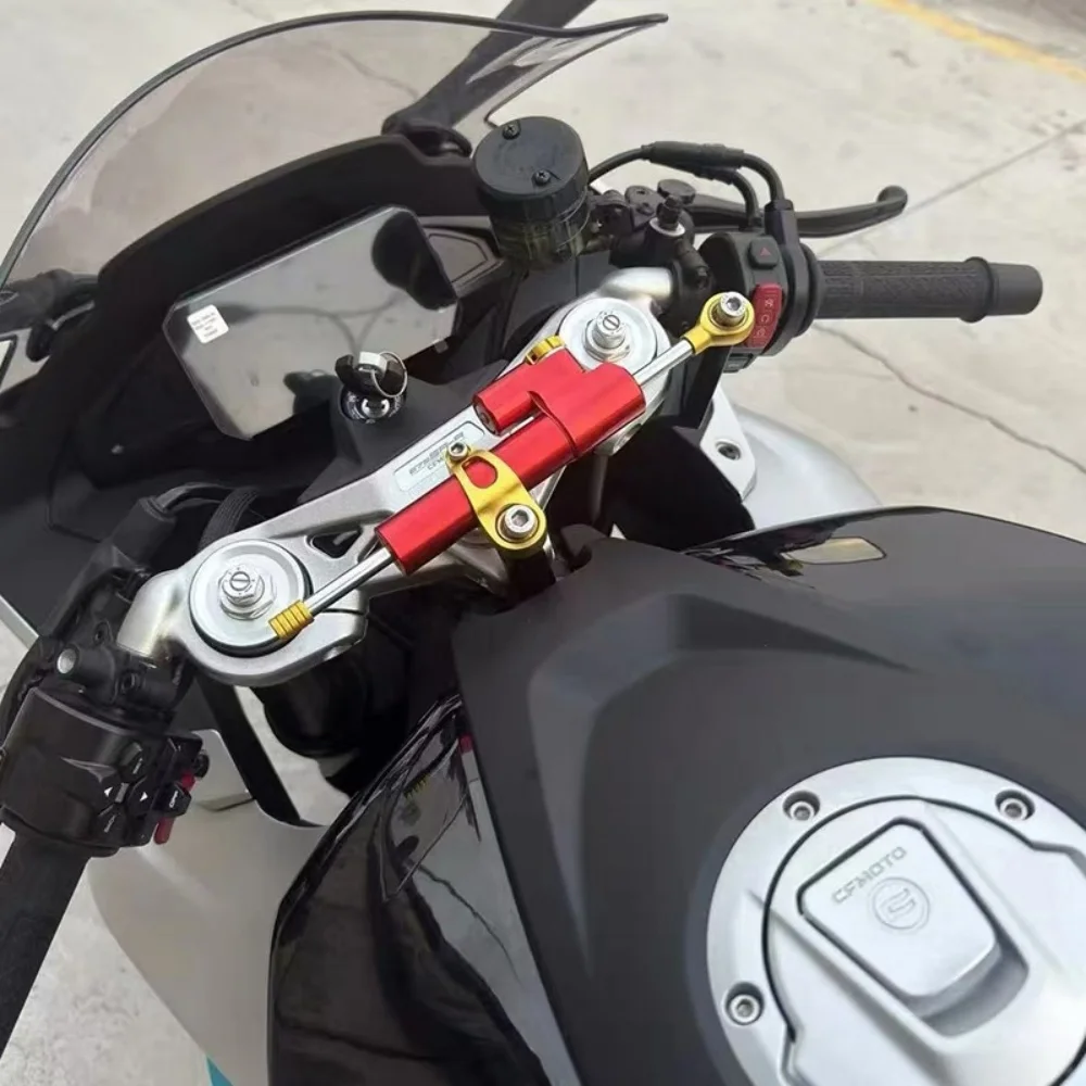 Good Quality For CFMOTO 675SR-R modified titanium ruler bracket to prevent death swing direction damper handlebar stabilizer