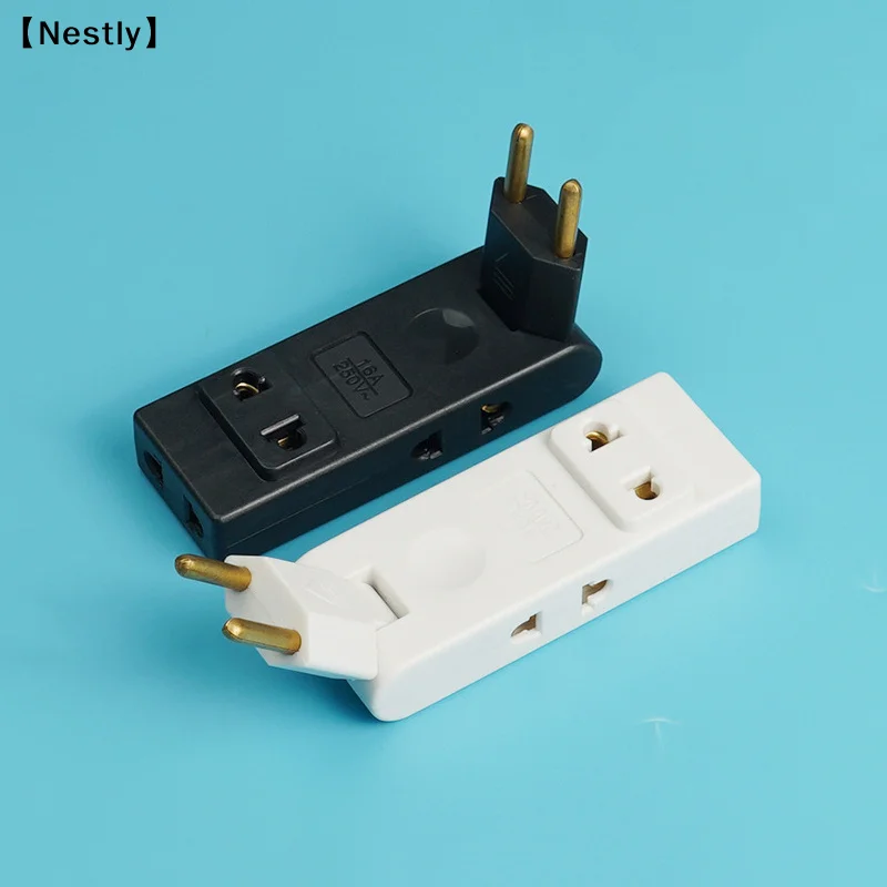 4 In 1 Wall Outlet Extension EU Electrical Socket 180 Degree Plug Adapter Travel Aadapter Portable Power Converter〔Nest〕 view 5