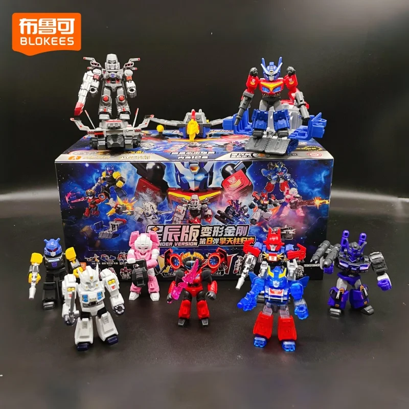 Blokees Série Héros Transformers Version Défenseur Vol.8 Figurine Boîte Surprise Jouets Décoratifs de Bureau Tendance Modèle de Collection Cadeau
