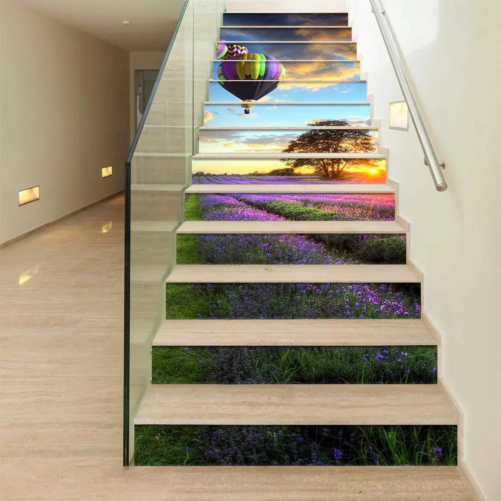 

(13 sheets/set) self-adhesive stair decoration stickers, self-adhesive stair stickers for multi style home decoration