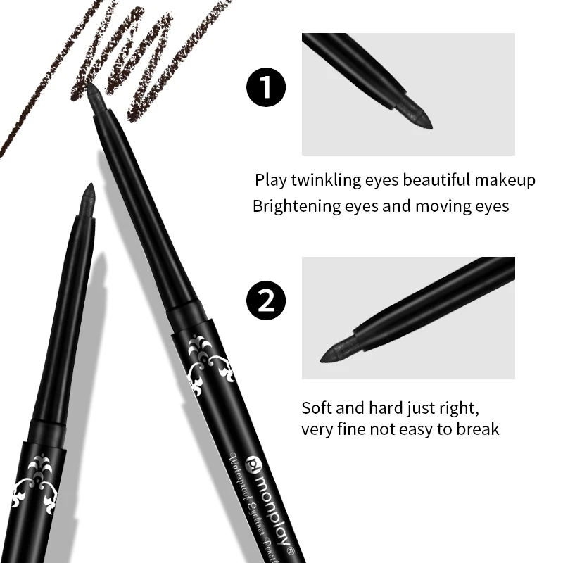 Strong Black Long-lasting Waterproof Eyeliner - Smooth, quick-drying, easy-to-color glue Eyeliner image 5