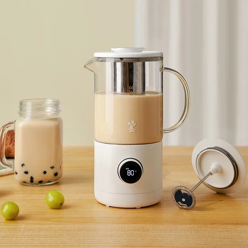 

500ml Multictional Milk Tea Machine Portable Coffee Maker Automatic Milk Frother Home Health Pot Electric Kettle Blender 220V