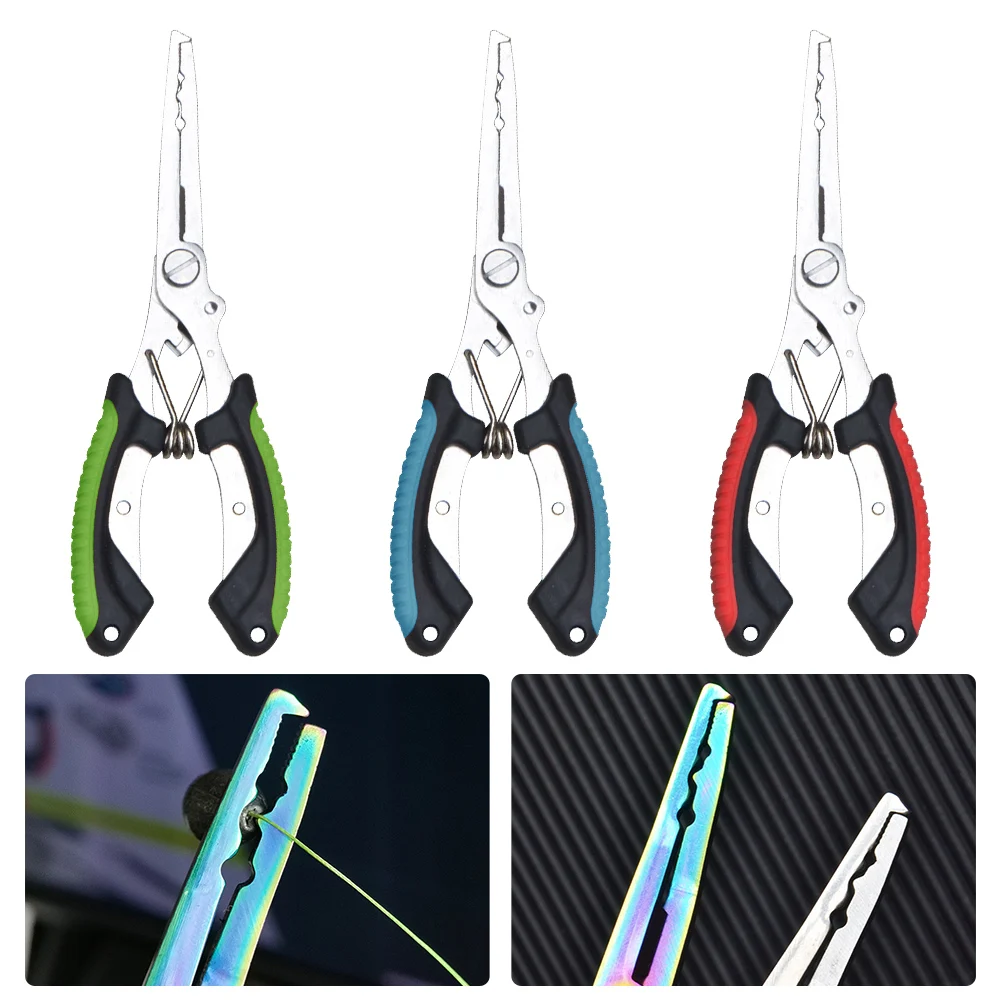 

Fishing Pliers Stainless Steel Fishing Hook Remover Saltwater Resistant Fishing Braided Line Cutter Scissors Fishing Equipment