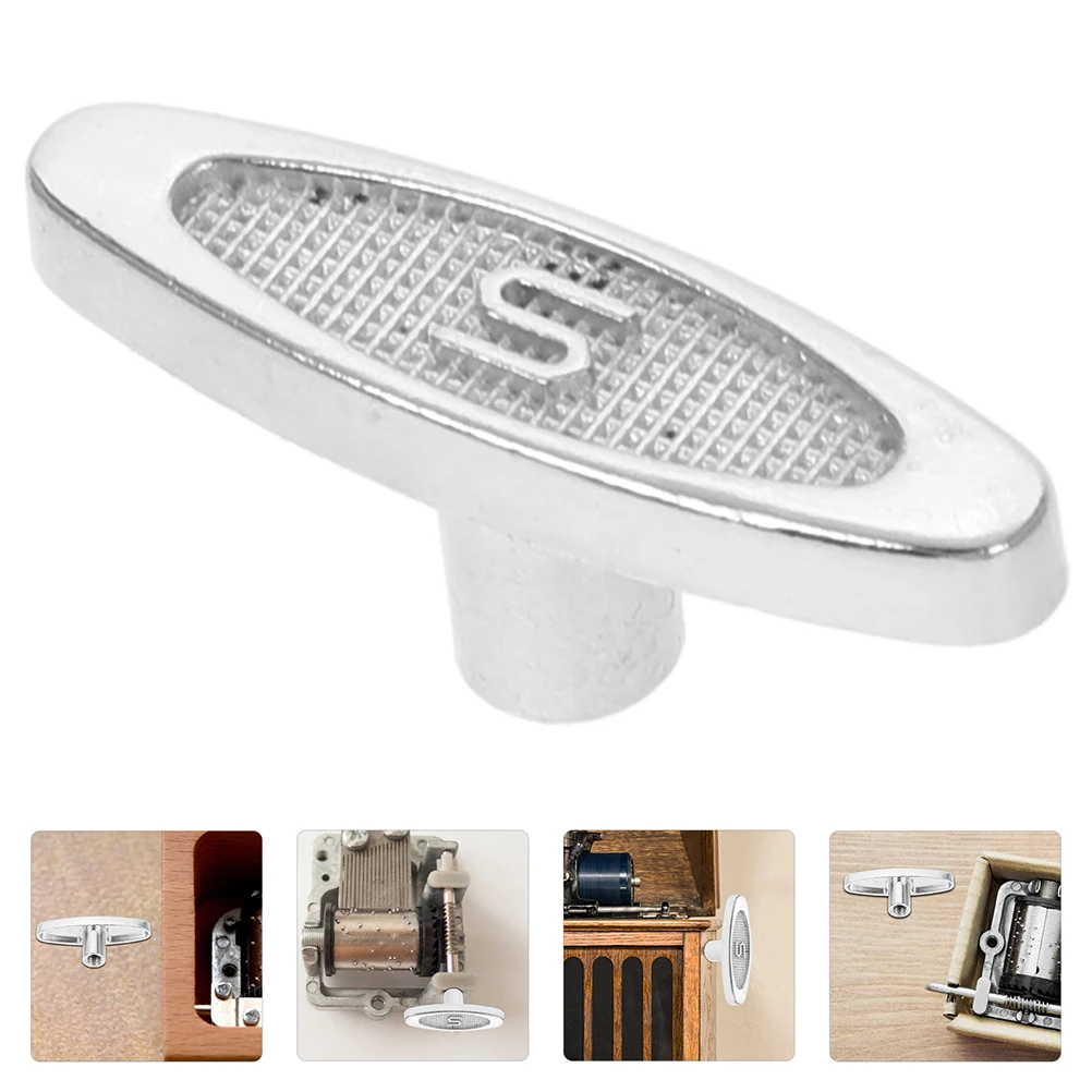 

20 Pcs Music Box Accessories Metal Winder Replacements Winding Key Christmas Keys Button Mechanism Movement for Diy