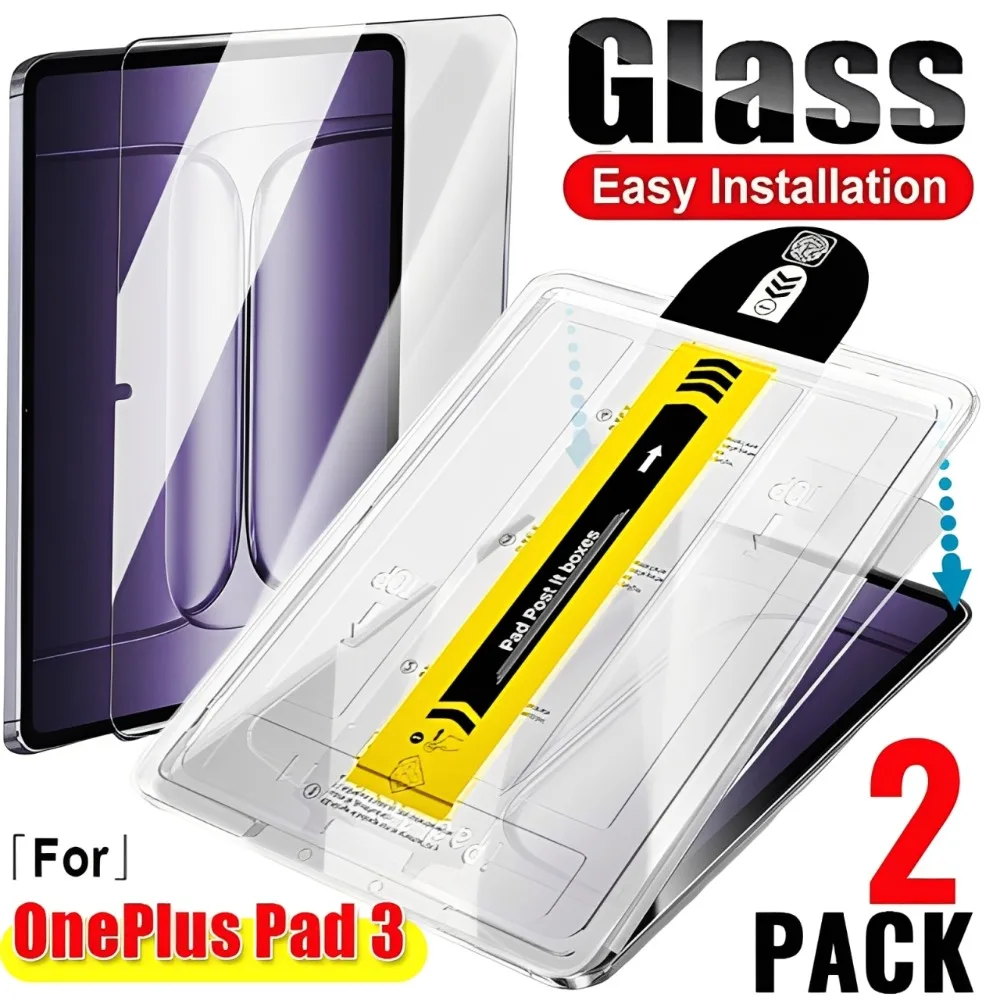 

Tempered Glass with Auto-alignment Installation Kit Screen Protector for OnePlus Pad 3 13.2 Inch Anti-scratch Protective Films