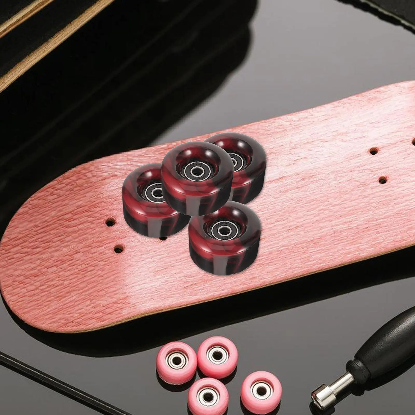 

4Pcs PU Skateboard Wheels Sturdy Replacement Roller Skate Drift Board Outdoor Skating Accessory Smooth Wheel Skate Wheels