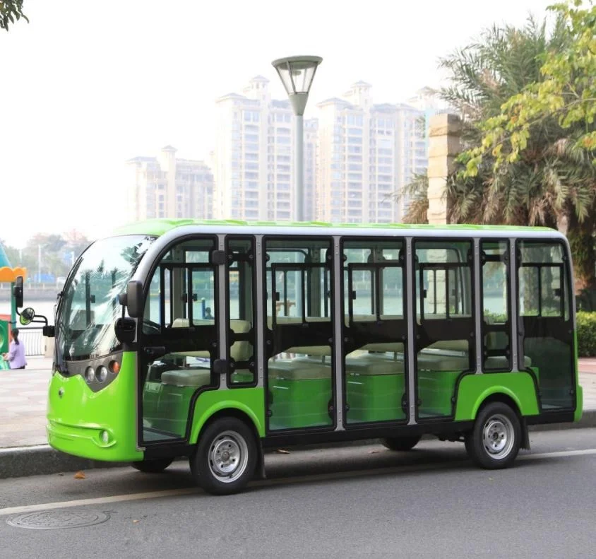 electric sightseeing bus 14seats ac system 72v 400a / Battery passengers 14 Seater Sightseeing Car Tourist Electric Shuttle Bus