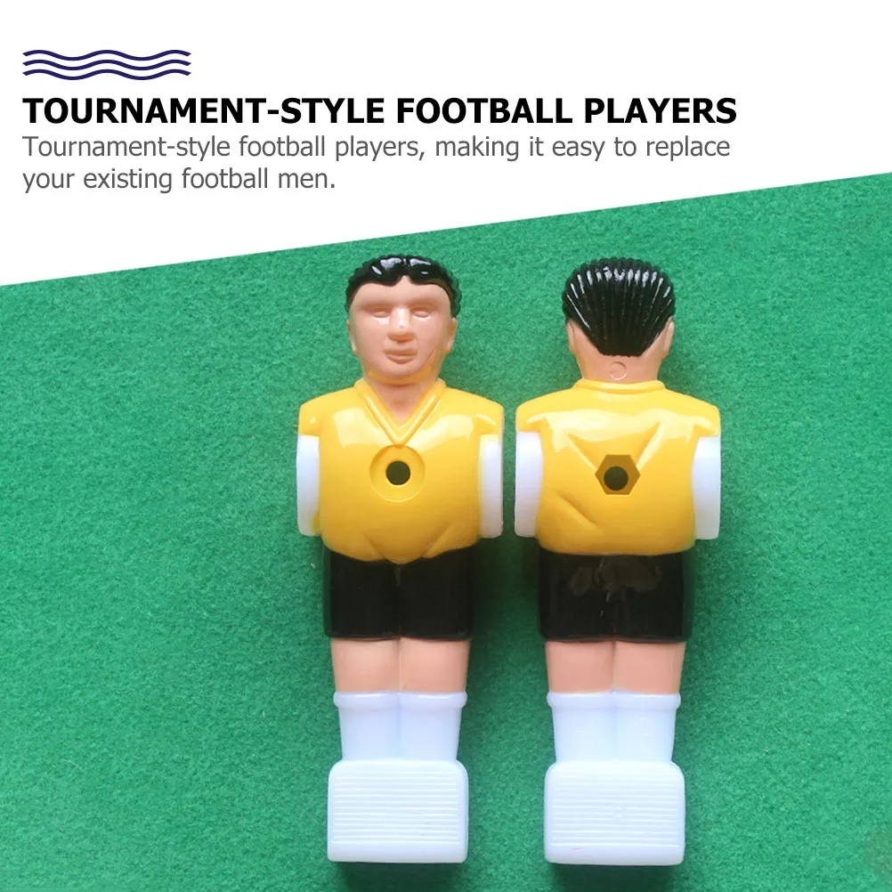 

8pcs Desktop Foosball Replacement Accessories Durable Soccer Dummy Players Odorless Safe Color Foosball Figurines Fits