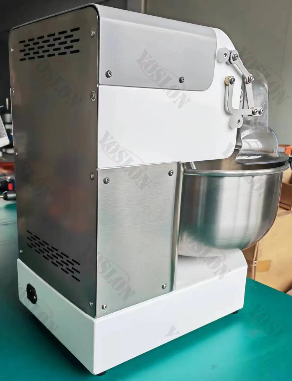 YOSLON Dough Kneader Machine 20L Industrial Twin Double Arm Dough Mixer Bread Mixing Machine Heavy  Dough Mixer