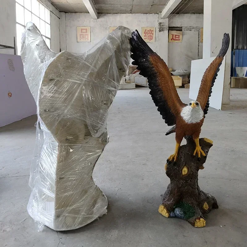 Concrete Casting Animal Statue Mold Nature Size Animal Molds Fiberglass Eagle Lion Concrete Molds for Garden Ornaments