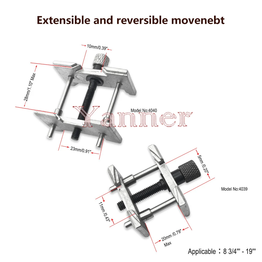 

2-in-1 Watch Case Alloy Movement Holder Watchmaker Clamp Repair Tool 4040 & 4039