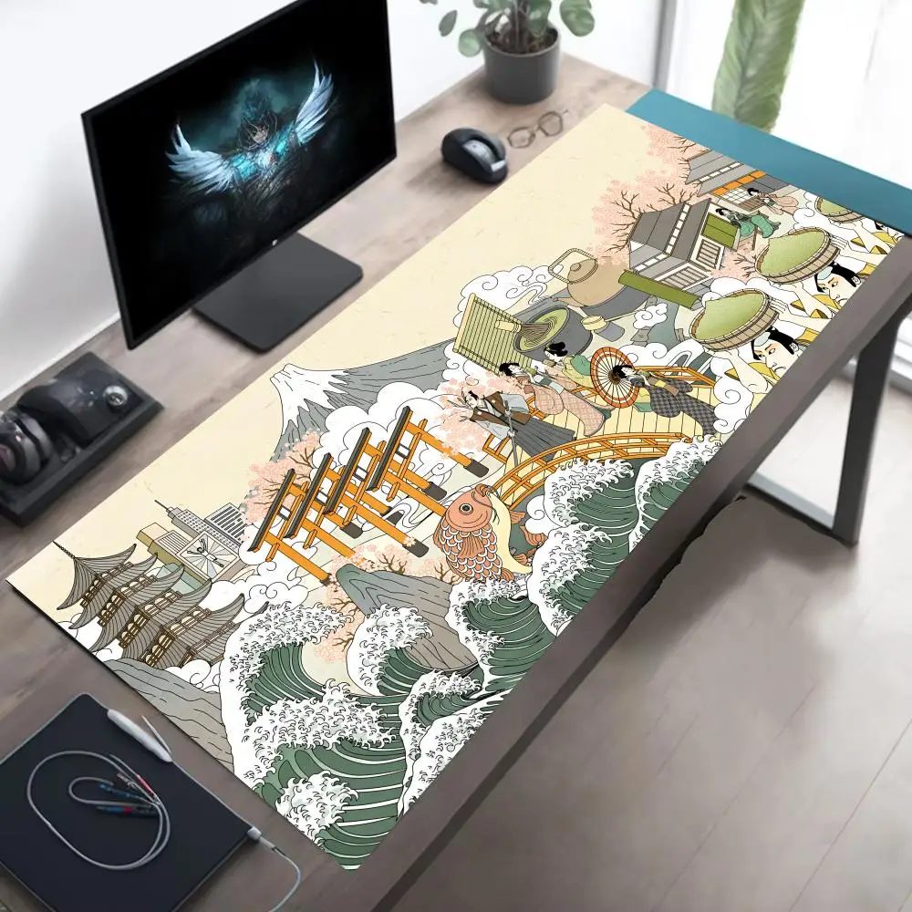 

Koi Gaming Computer PC Mouse Pads Desk Accessories Endless Gamer Desktop Accessories Anti-Slip Desktop mats