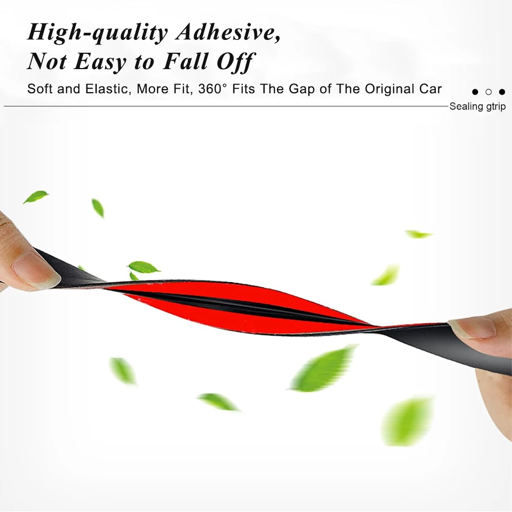 شريط عزل سميك لدرز باب السيارة، شرائط عزل مقاومة للماء لتقليل الضوضاء، عزل عالمي ذاتي اللصق مقاوم للغبار S #4