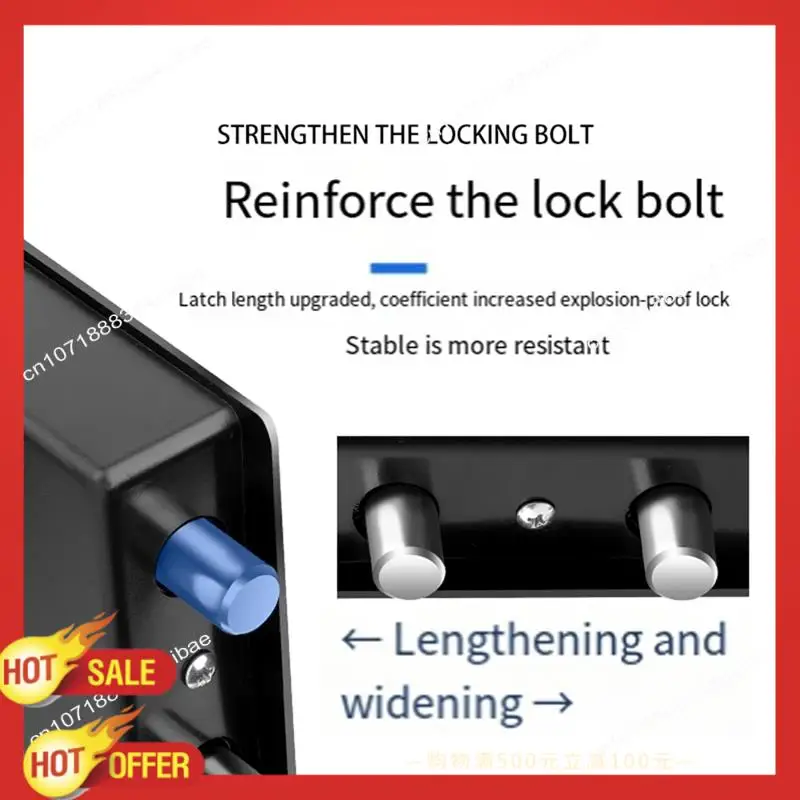 B47C صندوق الأمان الرقمي آمن للنقود خزنة إلكترونية خزائن صندوق النقود جدار آمن حصالة الحائط Foroffice Hotel