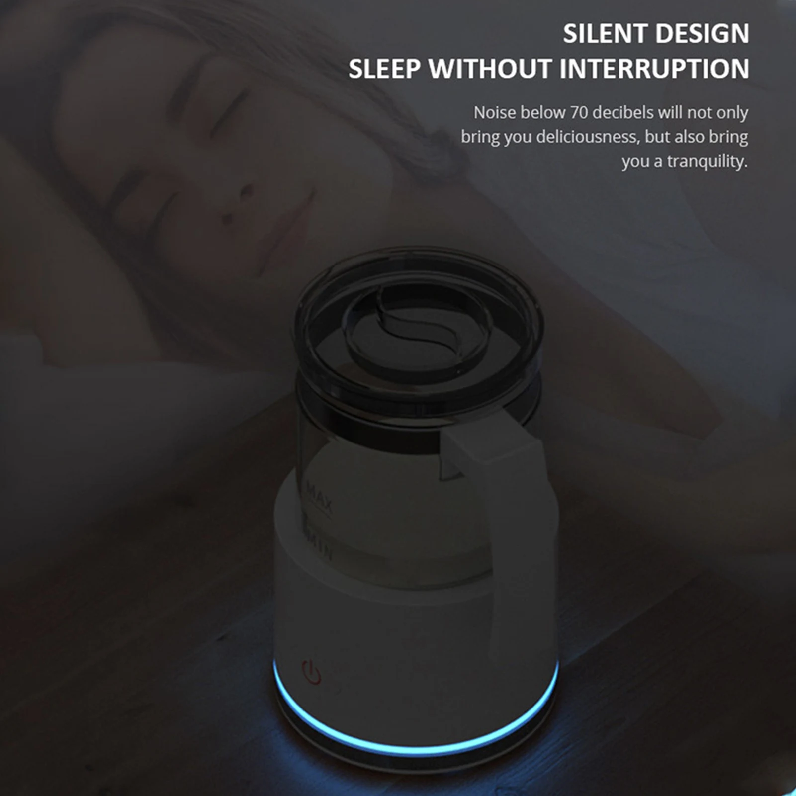 Съемный вспениватель молока 8,45 унции/250 мл Электрический вспениватель молока и пароварка с сенсорным управлением 600 Вт Бесшумная работа 2 в 1 горячий/холодный