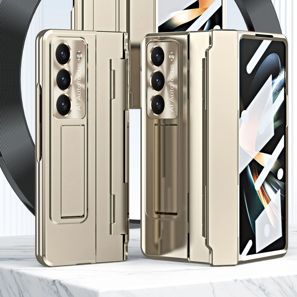 Anti Shock Drop Full Protective Mobile Cover for Samsung Galaxy Z Fold 7 Z Fold 6 5 4 3 Hinge Protection Phone With Touch Pen