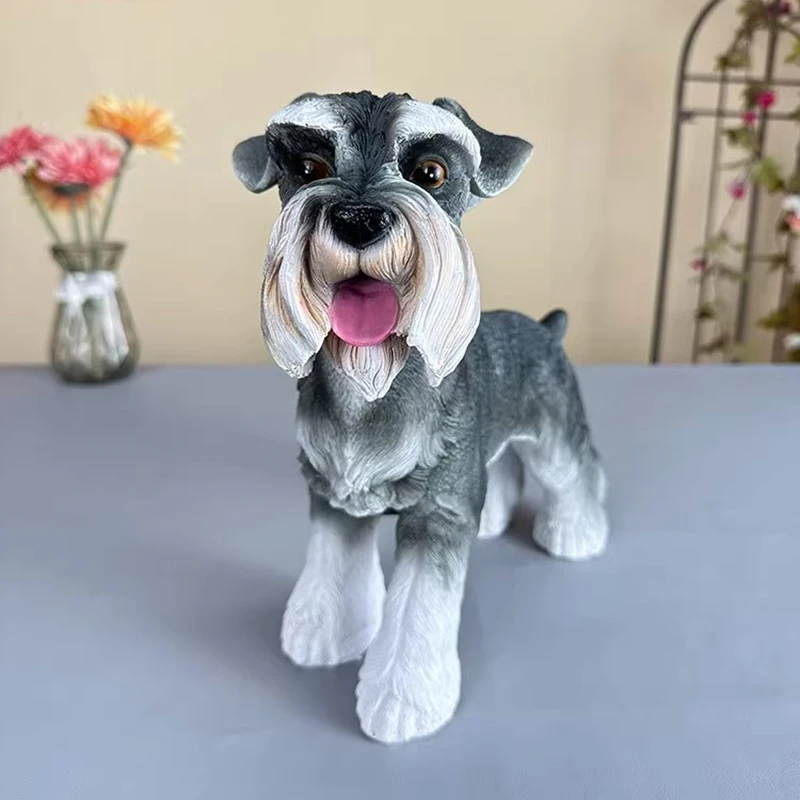

Dog Sculpture Ornament,Simulated Dog Model Statue,Creative Resin Artwork,Crafts Living Room Desktop Decoration,Nordic Room Decor