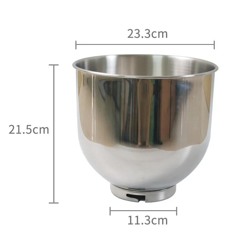 7L machine à crème et batteur à oeufs accessoires machine de cuisine batteur à oeufs seau batteur à oeufs et crochet de pâte accessoires de machine à crème