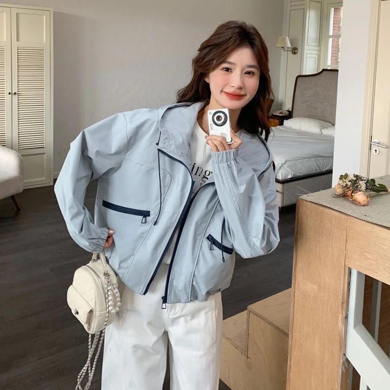 

Biker Jackets Womens Jacket For Woman Spring Knitted Knitwear Button-Embellished Short-Sleeved Minimalist Chic Cleanfit Urban OL