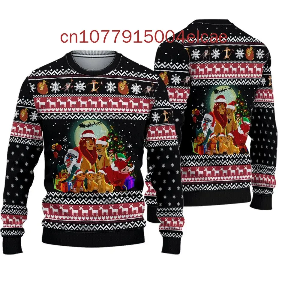 Disney 101 dálmatas camisola de natal impressão 3d masculino e feminino casual dos desenhos animados moletom de natal