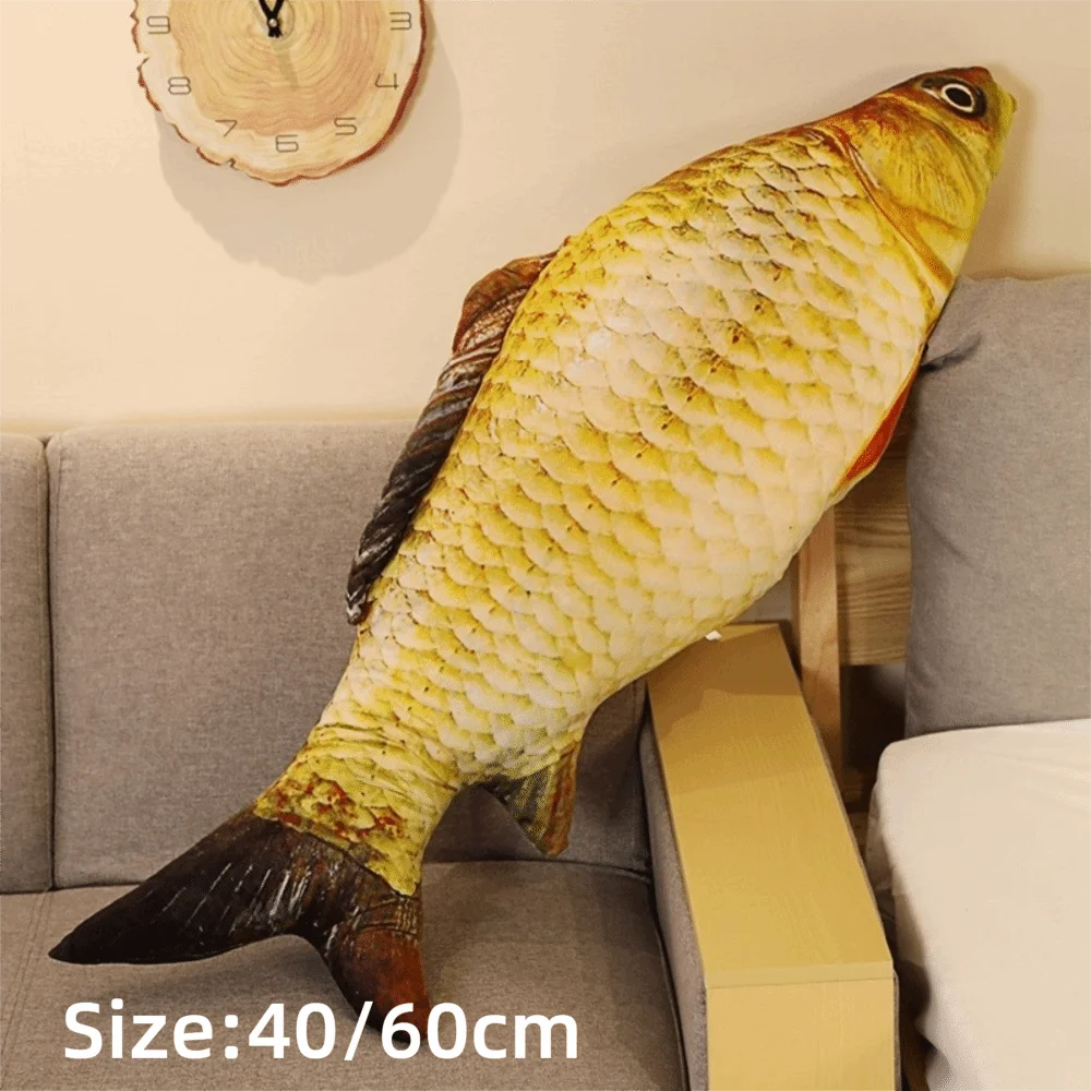 Stuffed Toy Simulation Design Fish Plush Toy 3D Giant Soft Material Toy Pillow Stuffed Animal Toy Home Decoration view 6