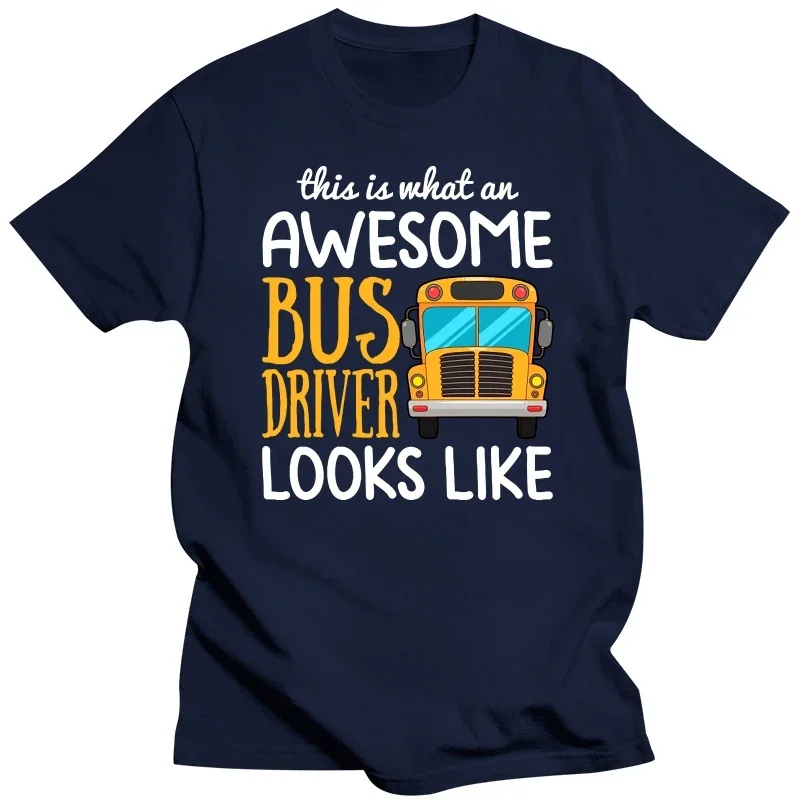 Funky Cotton 3D Printed Design Men's Tees Funny School Bus Driver Gift Im A Crazy Bus Driver T-Shirt  harajuku  men clothing