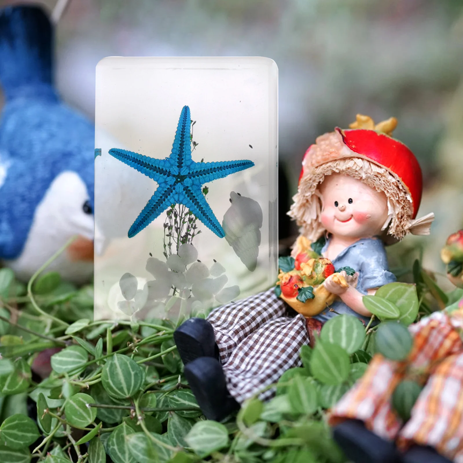 

3 Pcs Beach Ocean Animals Ornament Small Decor Crafts Desktop Decoration Resin Marine Figures Mini Figurines