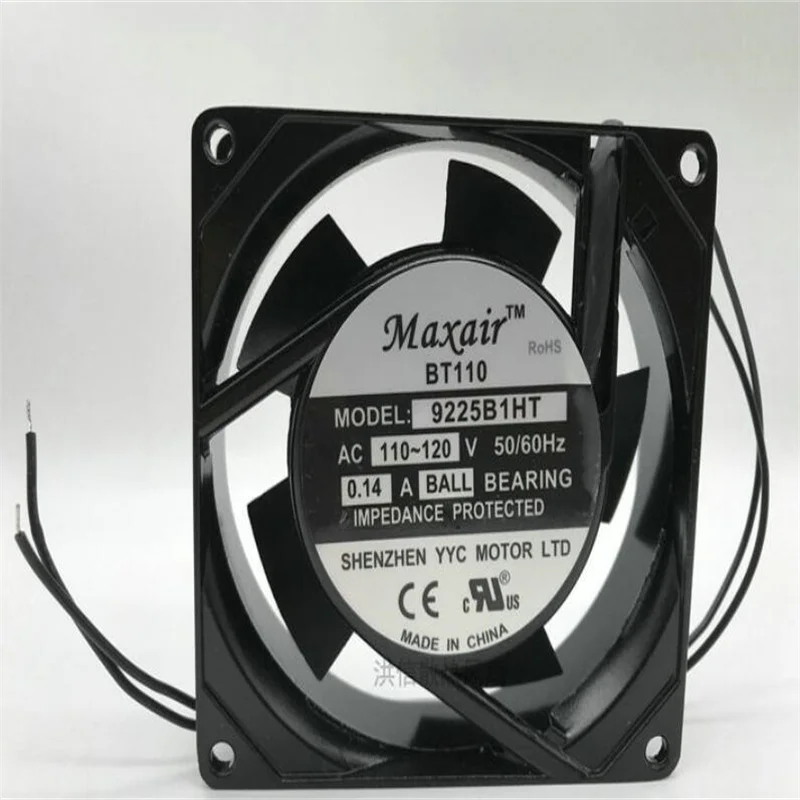 9225B1HT AC110-120V 0.14A 92*25MM Two-line axial flow fan