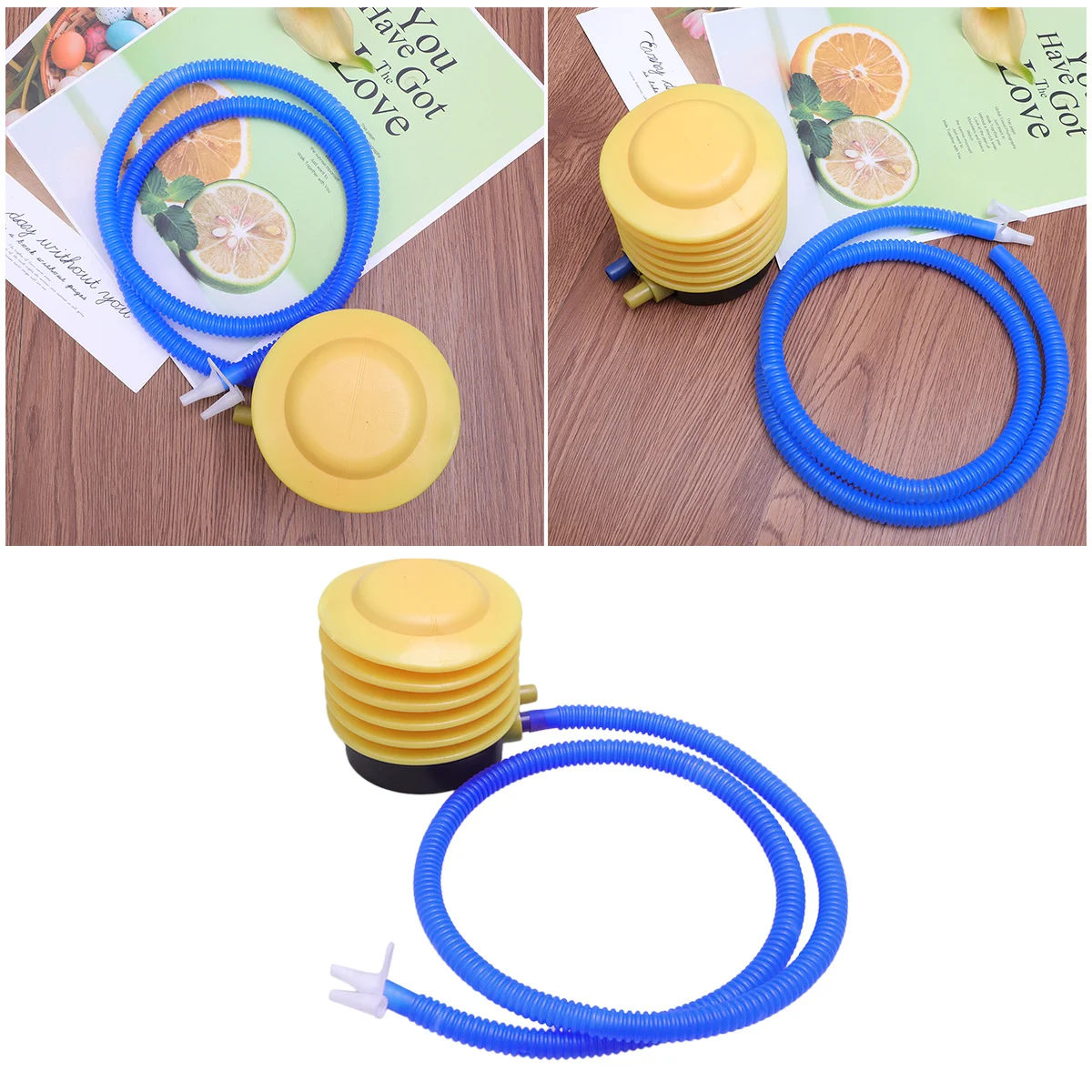 

Compact Pump for Balloons with Flexible Hose Easy Inflate Deflate Balloon Inflator for Party Outdoor Travel