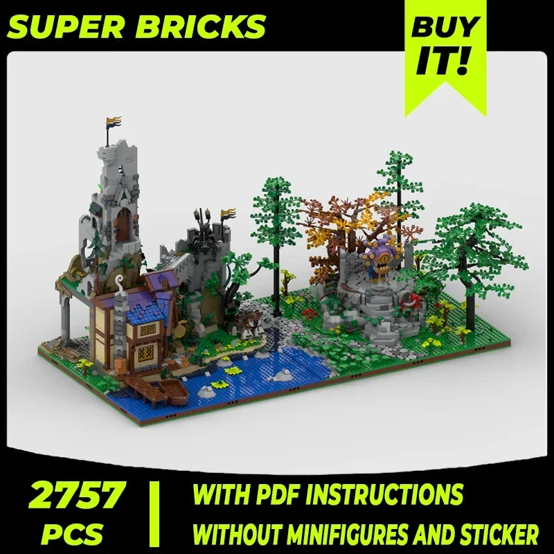 Popular Game Model Moc Building Bricks Medieval Forest Castle Technology Modular Blocks Gifts Christmas Toys DIY Sets Assembly