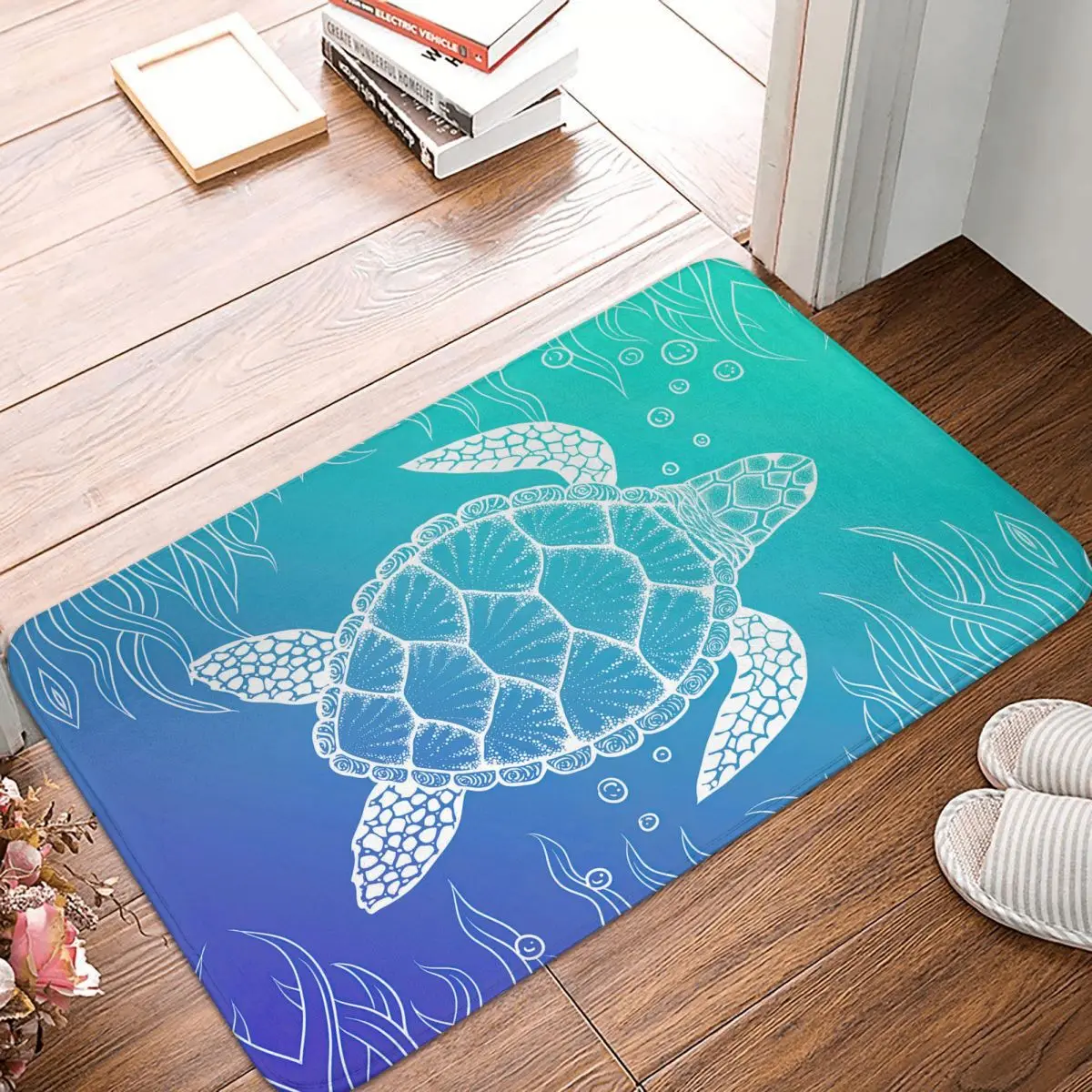 

Sea Line Turtle Anti-Slip Rug Doormat Living Room Mat Floor Carpet Welcome Decorative