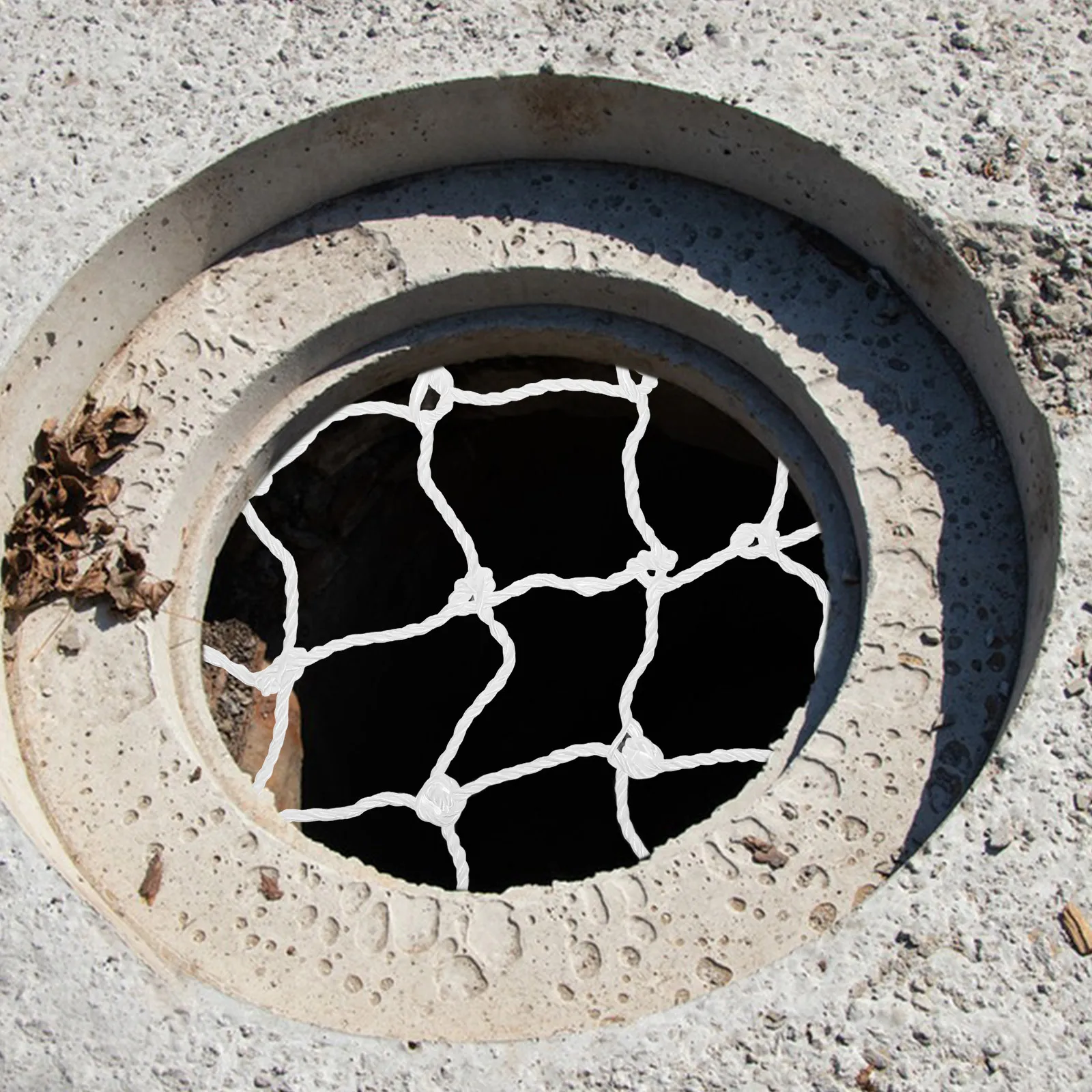 Cover Net 60cm Nylon Safety Net Fall-Proof for Sewer Manhole Cover Drainage System Safety Net,