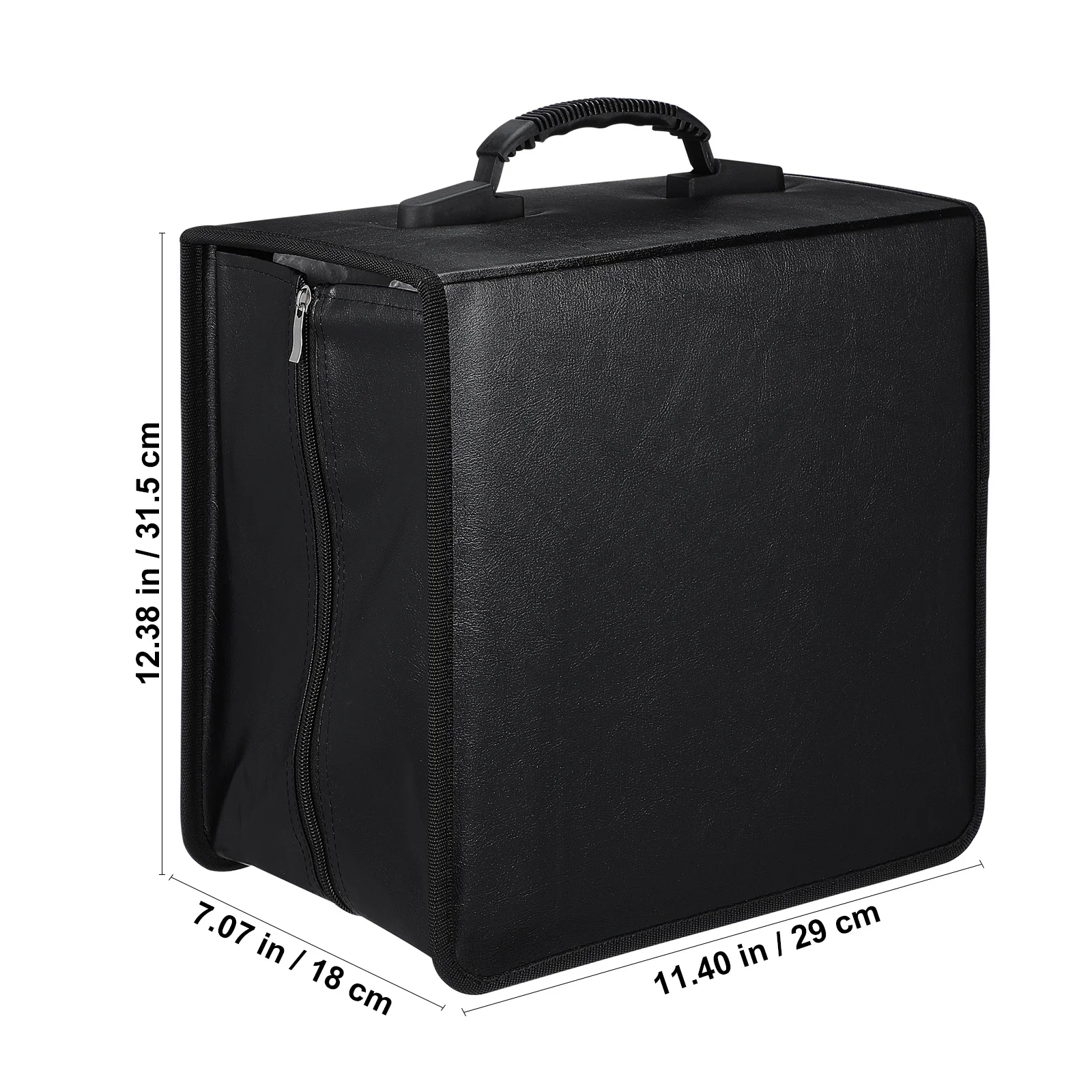 520 أقراص Cd Dvd حقيبة للتخزين المحمولة المنظم وسائل الإعلام حقيبة المحفظة سعة كبيرة سستة مقبض تخزين الفيديو #2