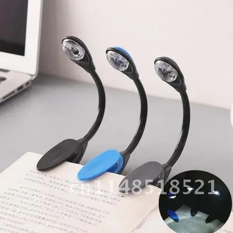 New Convenient Bright Flexible Clip-On LED Lamp Portable Travel Book Light Reading Lamp For Child Student Gifts Bedroom 1PC