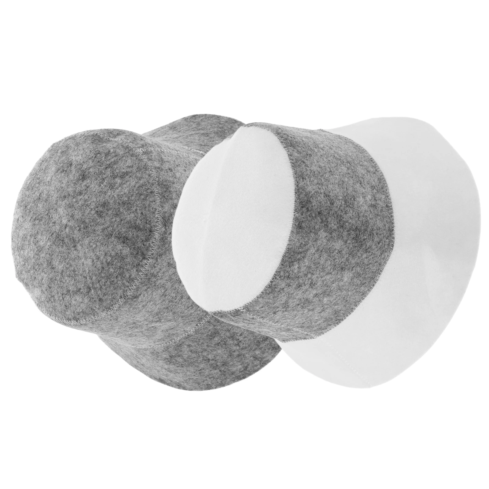 

2Pcs Felt Sauna Hat Set Heat Resistant Absorbent Insulated Bucket Cap for Men Women Shower Bath Accessories Cooling Hair