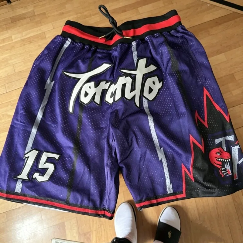 Shorts Esportivos Retrô Toronto Vince Carter para Homens, Mulheres e Crianças, Verão 2026, Mais Vendidos, Secagem Rápida, Respiráveis
