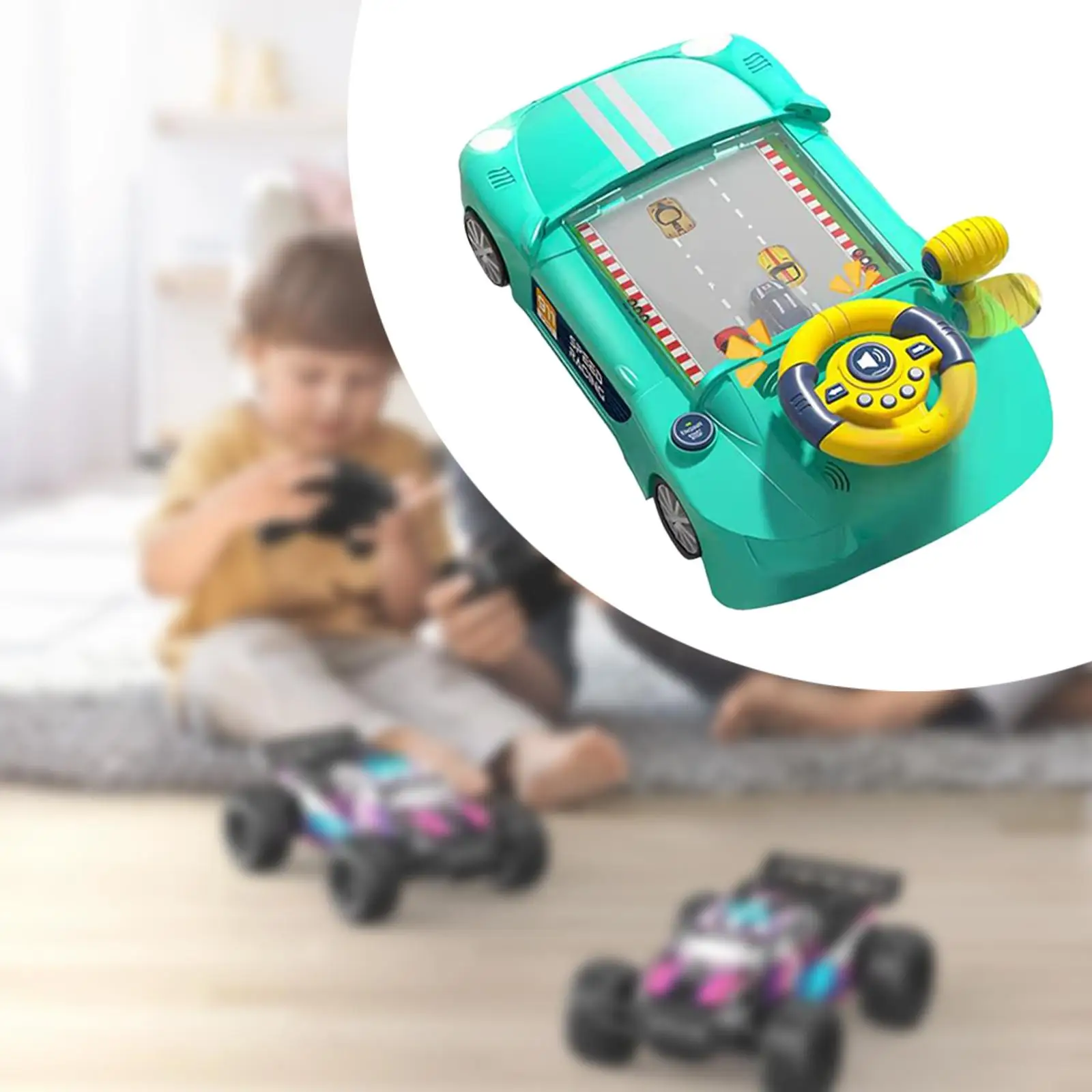 Juguete sensorial de simulación Drving para niños de 3 años en adelante, niños y niñas, verde