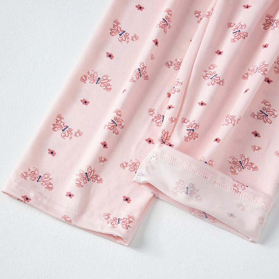 2-teiliges Herbst- und Winter-Mädchen-Set, süß und niedlich, langärmeliges Set, bequemes Unterhemd für Kinder, Hose mit elastischem Bund, Heimset – Detail 12
