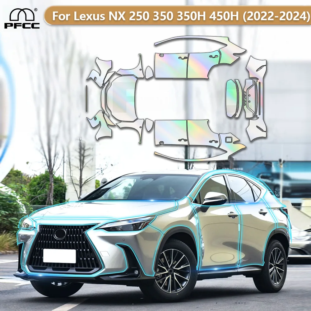 

For Lexus NX 250 350 350H 450H 2022 2023 2024 Pre-cut TPU Paint Protection Film Car Body Clear Sticker Anti-scratch Resistant