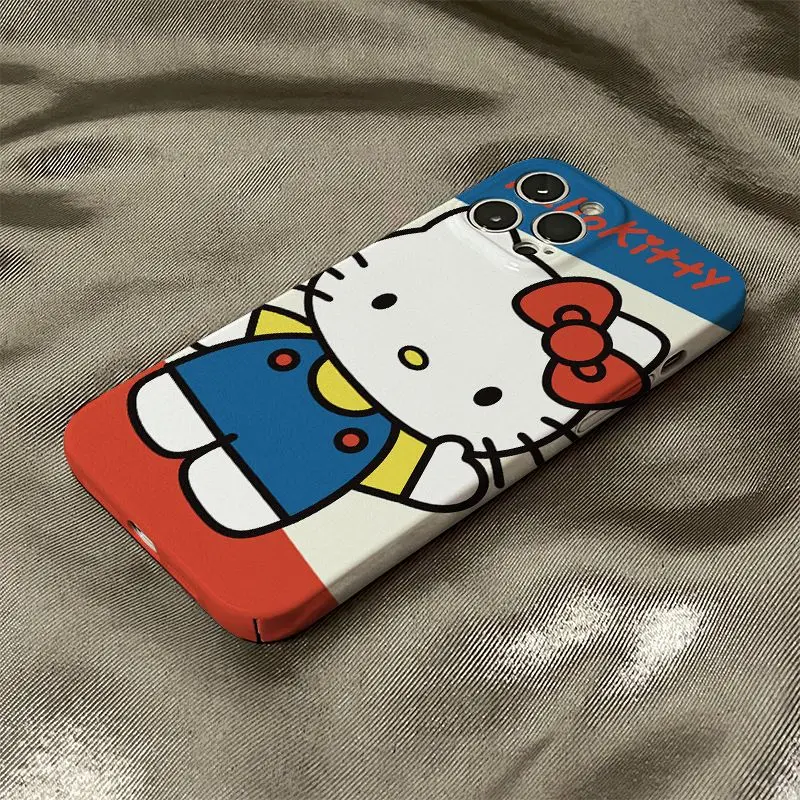 Cartoon Sanrio Cell Phone Cases Hello Kittys Accessories Cute Kawaii Anime Apply Iphone14Promax1113 Anti-Fall Toys for Girl Gift