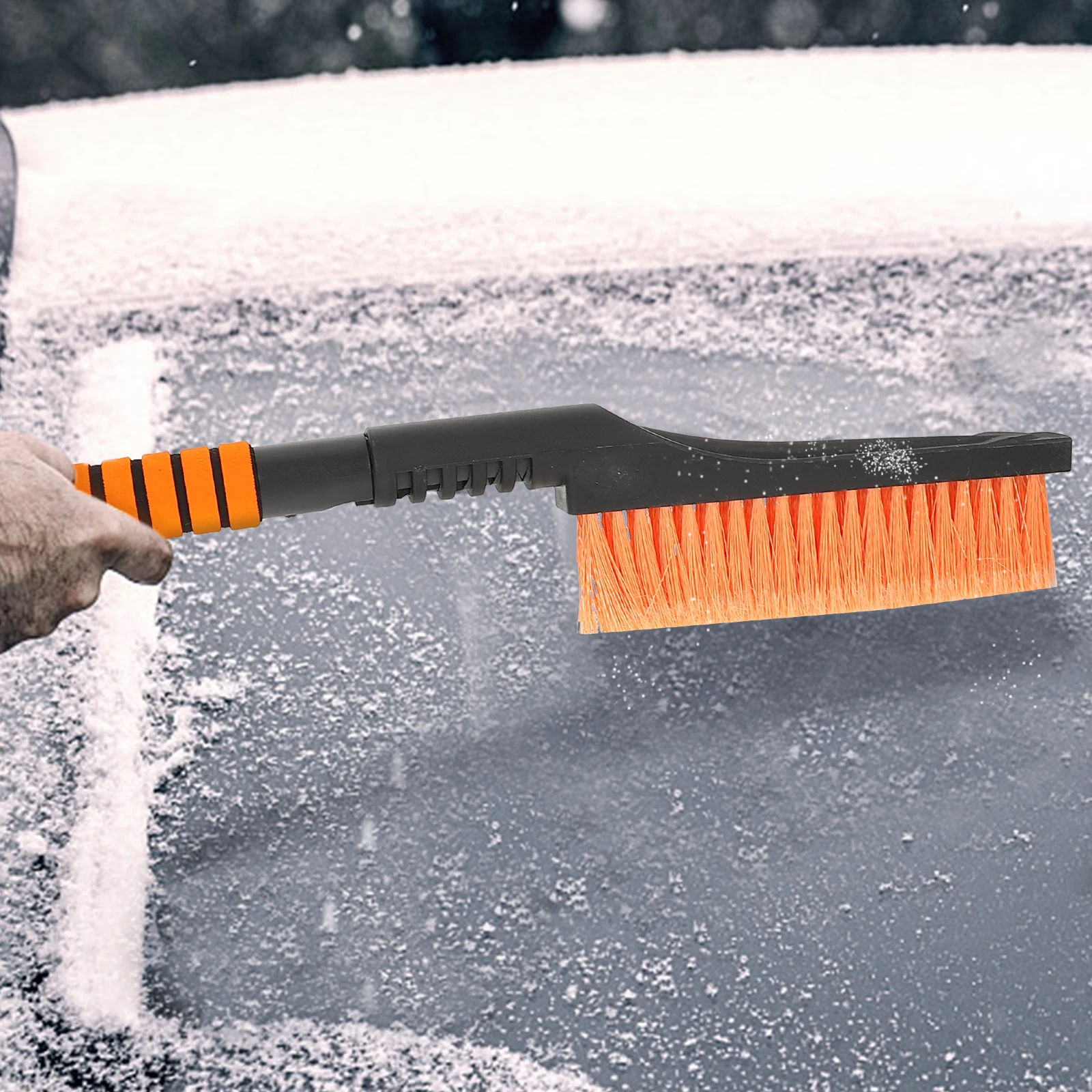 

Snow Shovel Ice Brush Multi-functional Compact Portable Durable Telescopic Design Wide Clean Areas Car Defroster