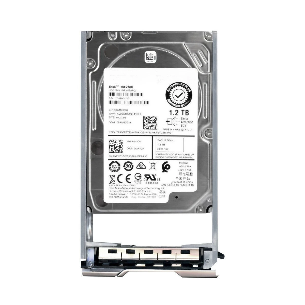 Nuevo disco duro SAS de 1,2 TB, 10K, 12G, 2,5 pulgadas, MFK2F para PS4100, PS6100, SCV2020, SC4020