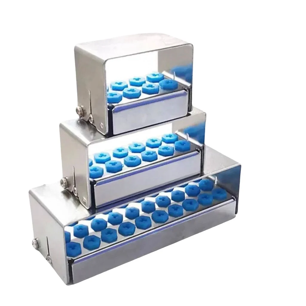 

Автоклавируемая коробка для стоматологических боров, дезинфицирующий держатель для низкоскоростных костных заусенцев, ортодонтические хирургические инструменты, стерилизация, хранение