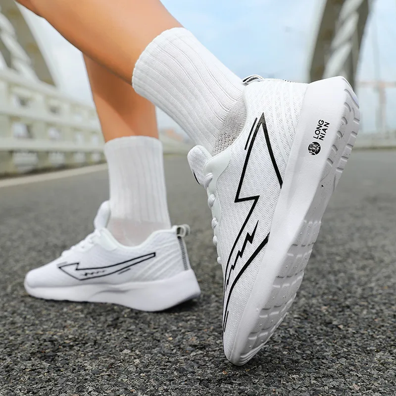 Witte Dames Goedkope Sneakers Lichtgewicht Comfortabele Heren Hardloopschoenen Ademende Trainer Schoenen Voor Heren Zapatillas Para Correr