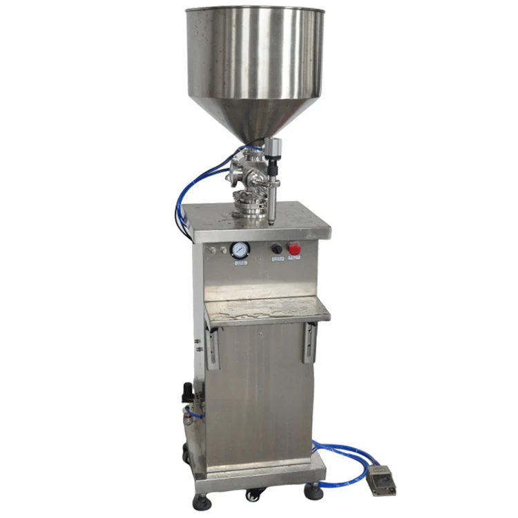 Semi Automatic Vertical Piston Sauce Cream Jam Lotion Shampoo Liquid Filling Machine for Gel Bottle Filling