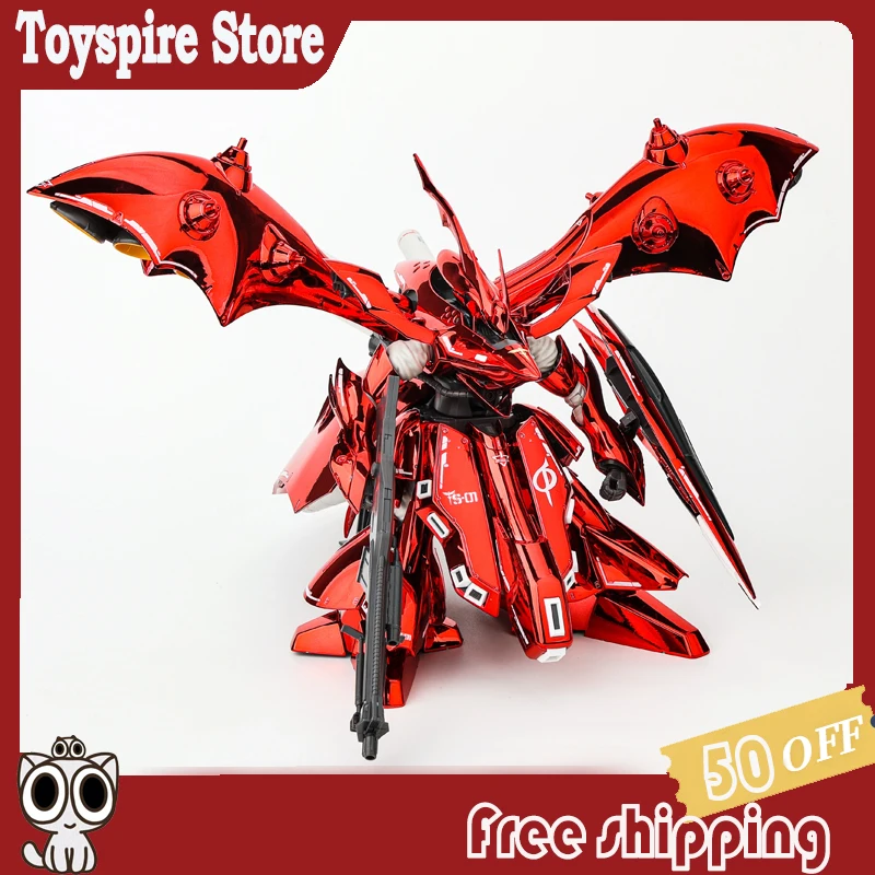 

In Stock STAR Action Figure 1/144 HG Msn-04 II Dull Nightingale Electroplating Assembly Model Kits Anime Model Toy gift